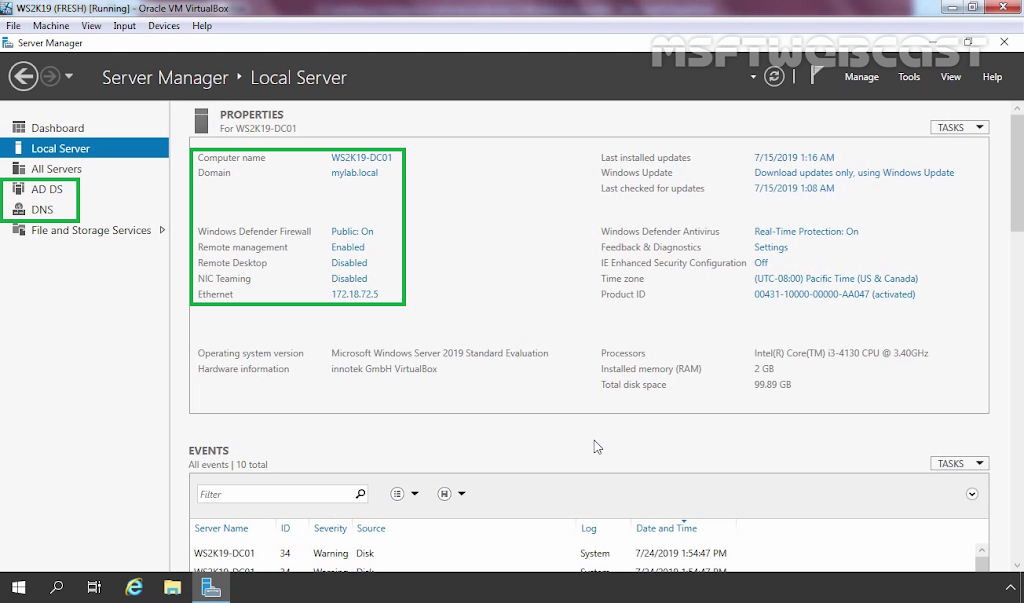 Deploying an Enterprise Root Certificate Authority in Windows Server 2019