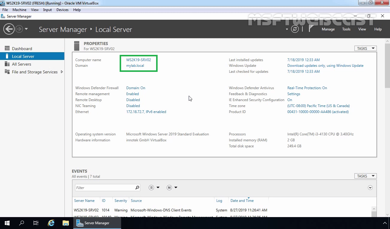 Install and Configure DFS Namespace on Windows Server 2019