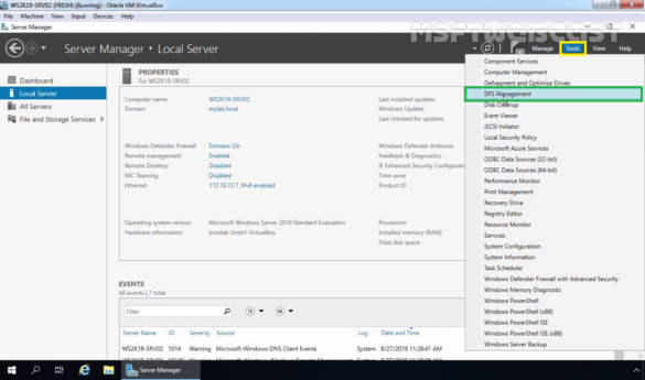 Install And Configure DFS Namespace On Windows Server 2019