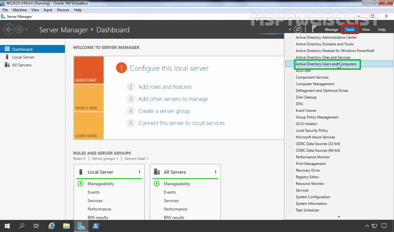 installing active directory domain services