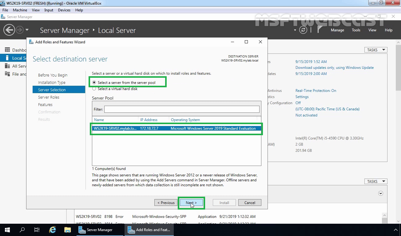 Install And Configure IPAM In Windows Server 2019