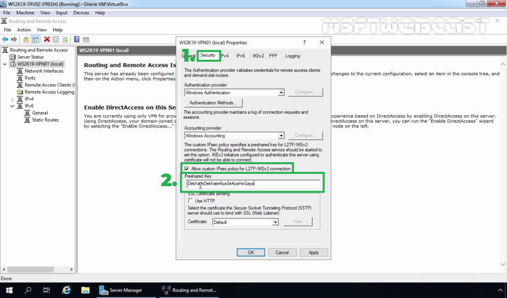 1. Specify Strong Pre-Shared Key for L2TP IPsec VPN