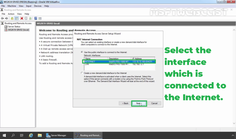Configure Windows Server 2019 As A NAT Router