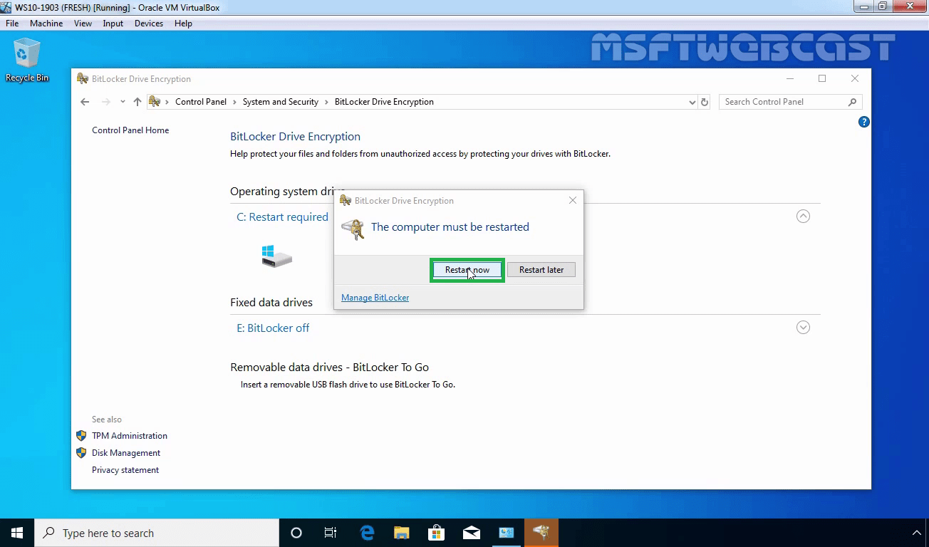 how to unlock bitlocker without password in windows 10