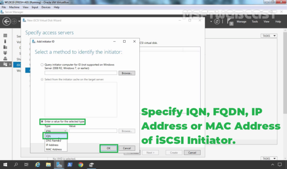 18. Select IQN Identifier