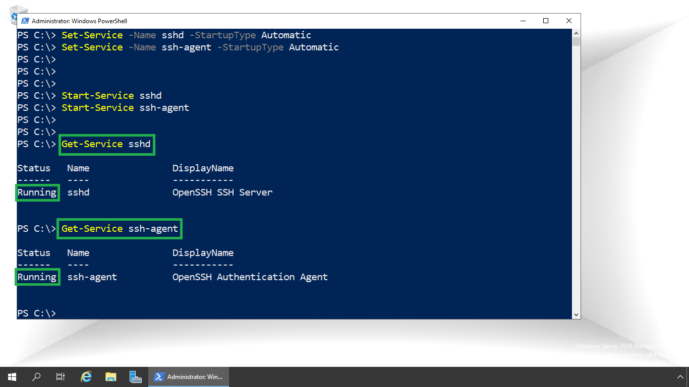 Install and Configure Open SSH Service on Windows Server 2019