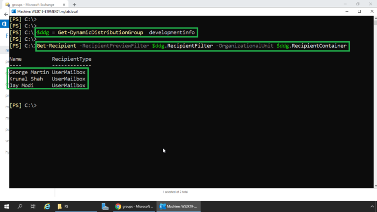 Create Dynamic Distribution Group in Exchange 2019