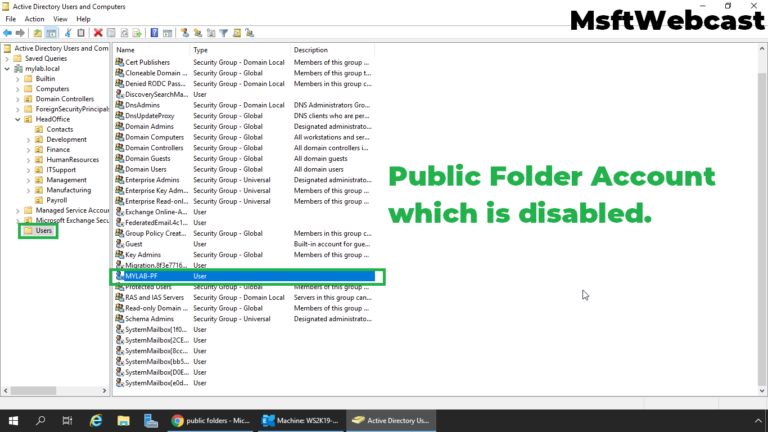 Create A Public Folder Mailbox Office 365