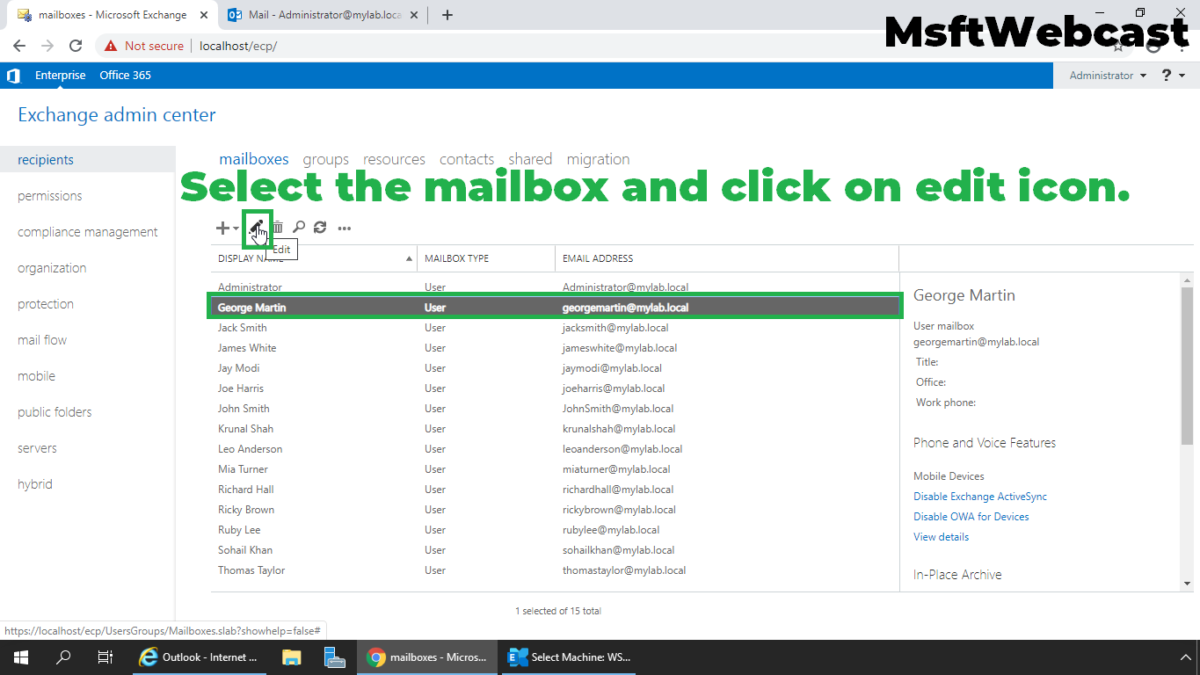 Configure Message Delivery Restrictions for a Mailbox in Exchange 2019