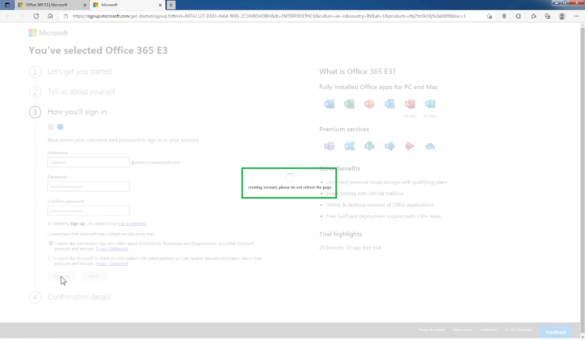 How To Create An Office 365 E3 Trial Subscription