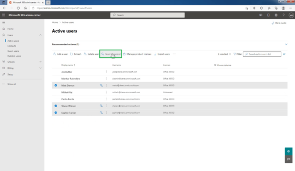 How To Reset A Users Password In Microsoft 365