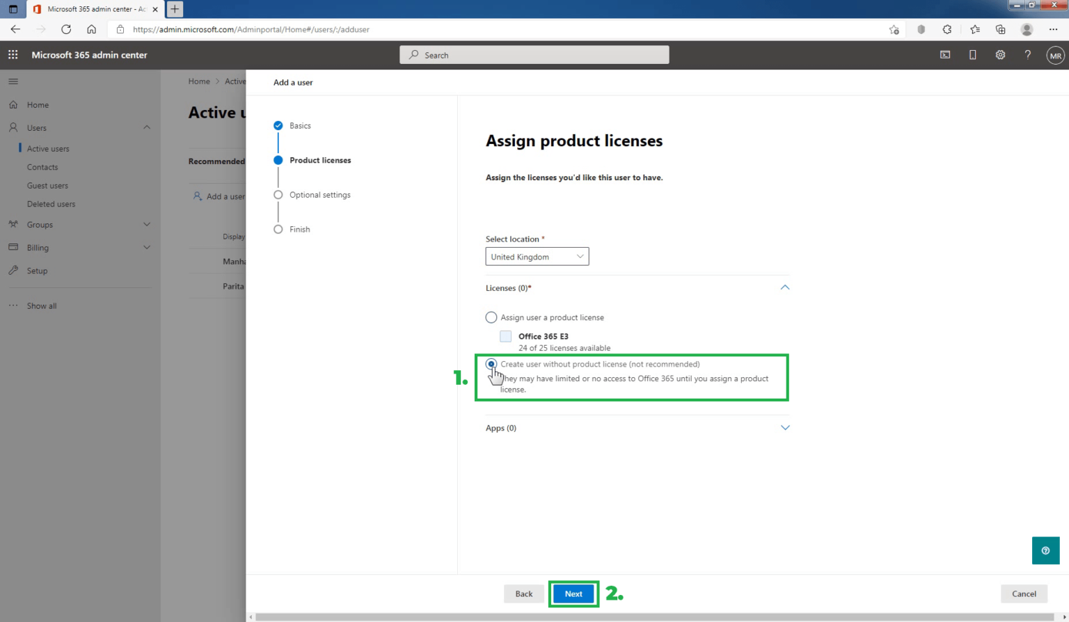 Create A User Account In Microsoft 365 Without A User License