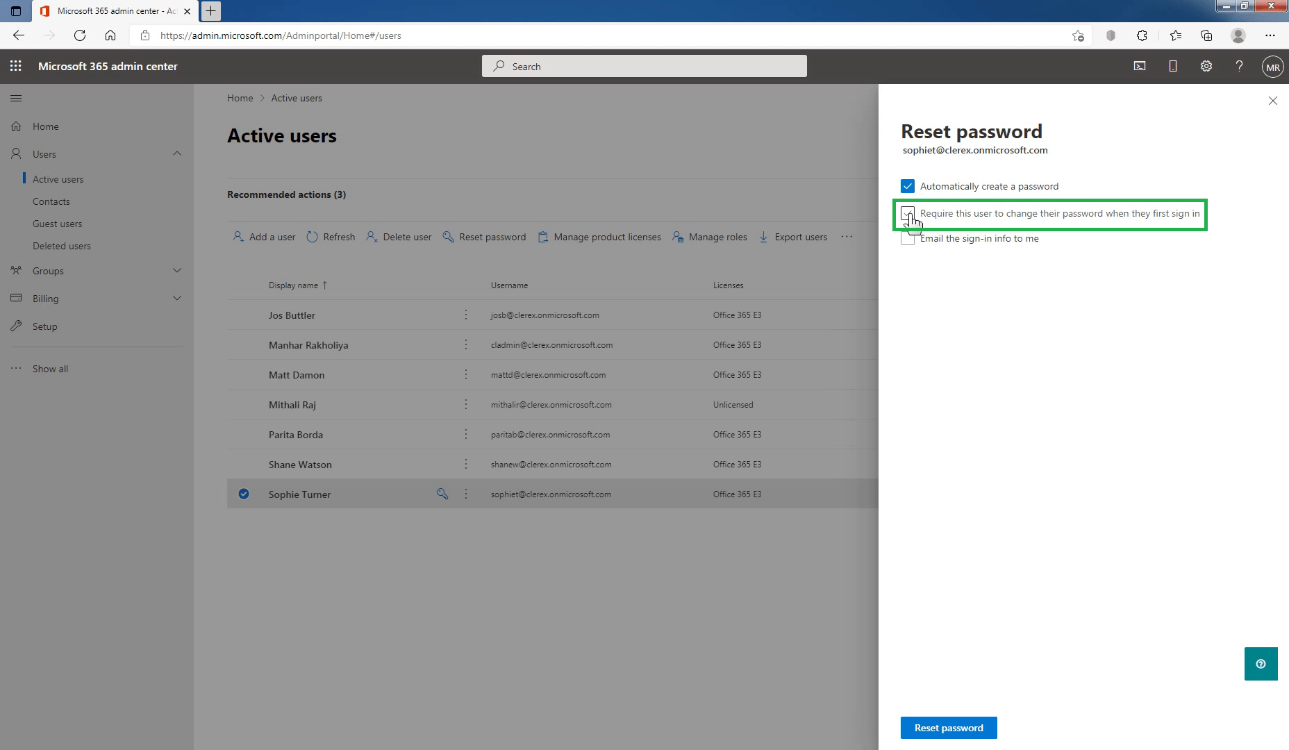 How To Reset A Users Password In Microsoft 365