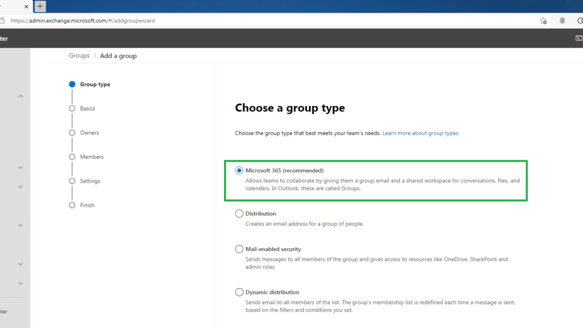Create and Manage a Microsoft 365 Group in Exchange Online