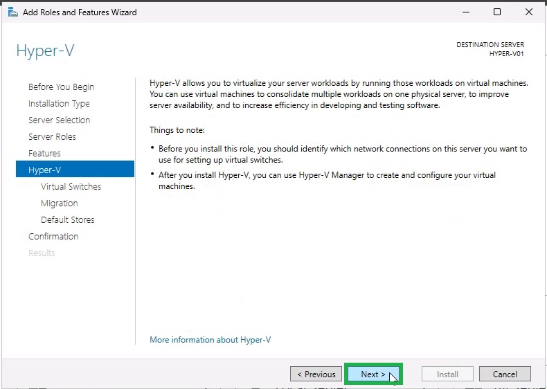 Hyper-V Overview Information