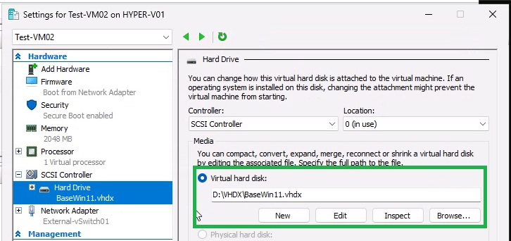 Check Attached VHD
