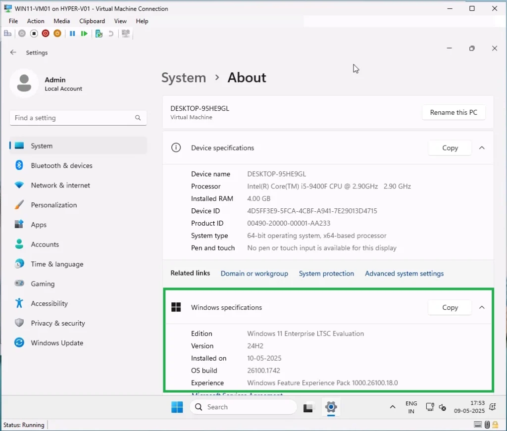 Install Windows 11 on Hyper-V Virtual Machine