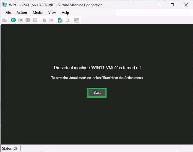 Start Windows 11 Hyper-V VM